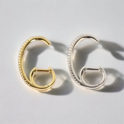 CZ LEVERBACK HOOPS