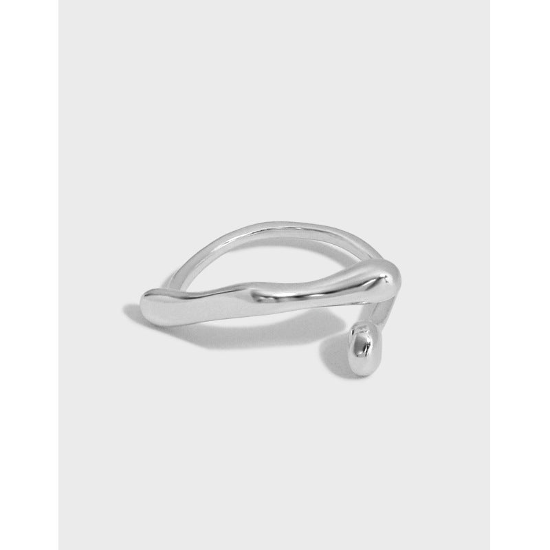 WATERDROP CROSS RING