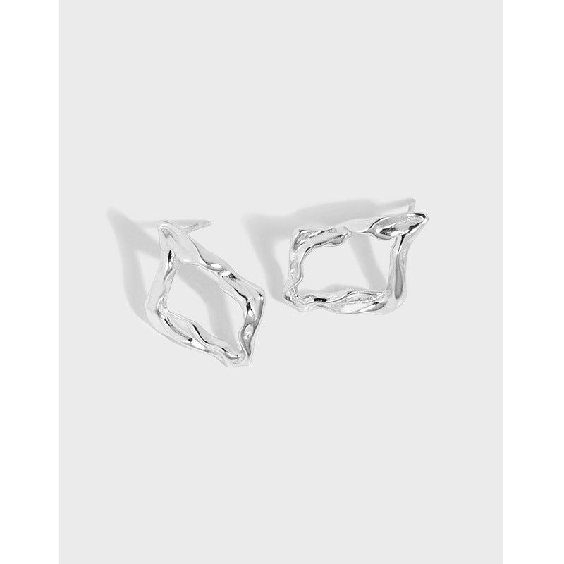 LIQUID HOLLOW RHOMBUS EARRINGS