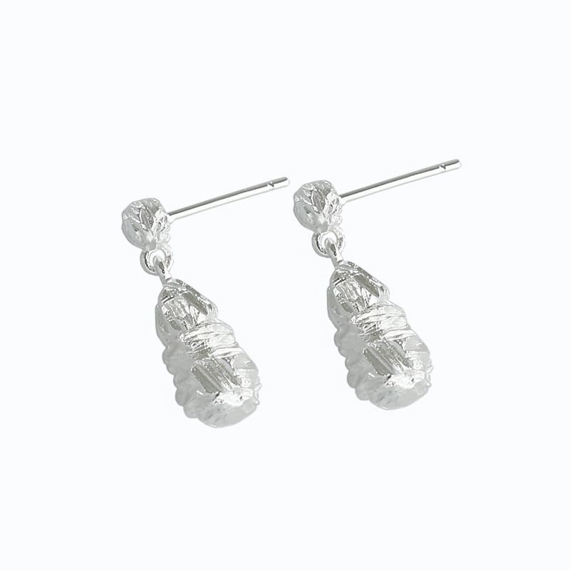 BEVELED WATERDROP EARRINGS