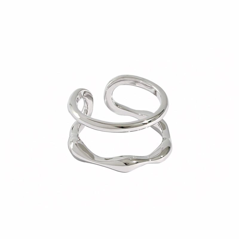 DOUBLE LAYER CUFF RING