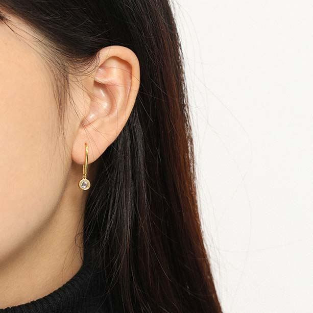 DROP CZ EARRINGS