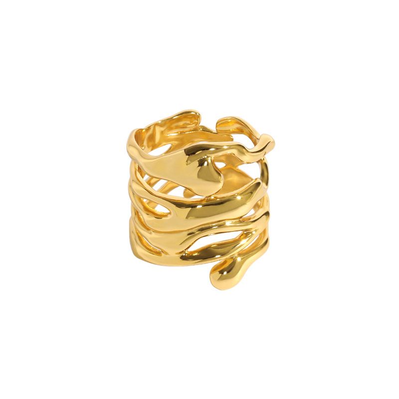 RIPPLE CUFF RING