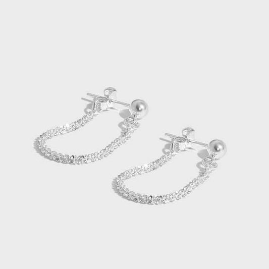 GLITTER CHAIN HOOPS